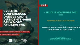 Conférence NAPOLÉON | "Qu'est-ce que la société française doit aujourd'hui au Code civil"