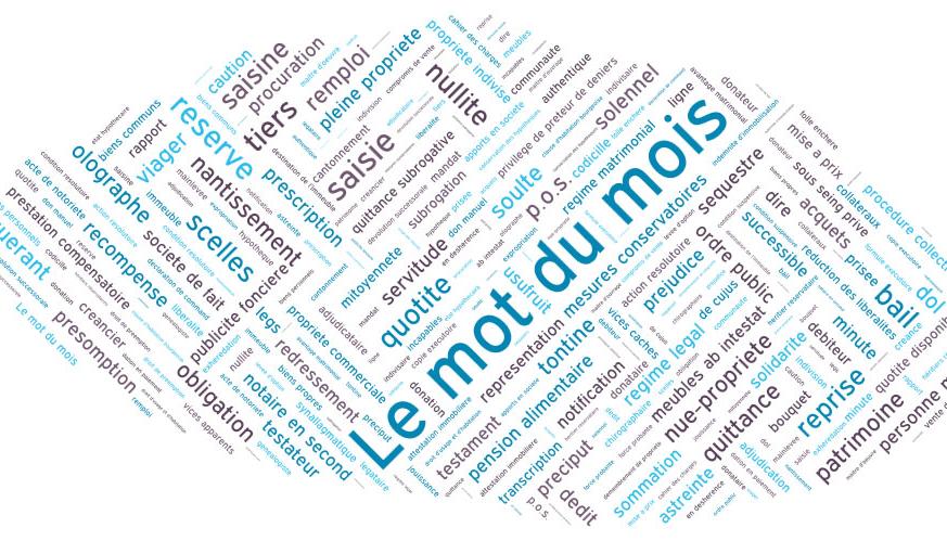 LE MOT DU MOIS : la dévolution successorale