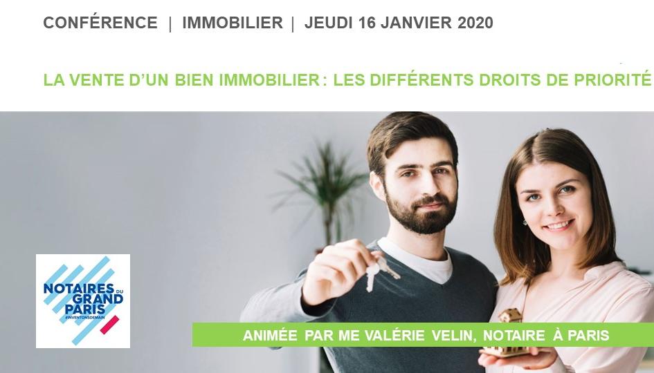 Vente d'un bien immobilier : les différents droits de priorité (loc, indivision ...)