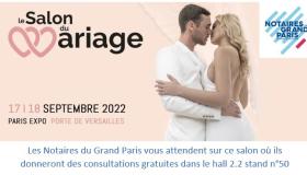 Salon du mariage les 17 et 18 septembre 2022 - Paris Expo - Porte de Versailles